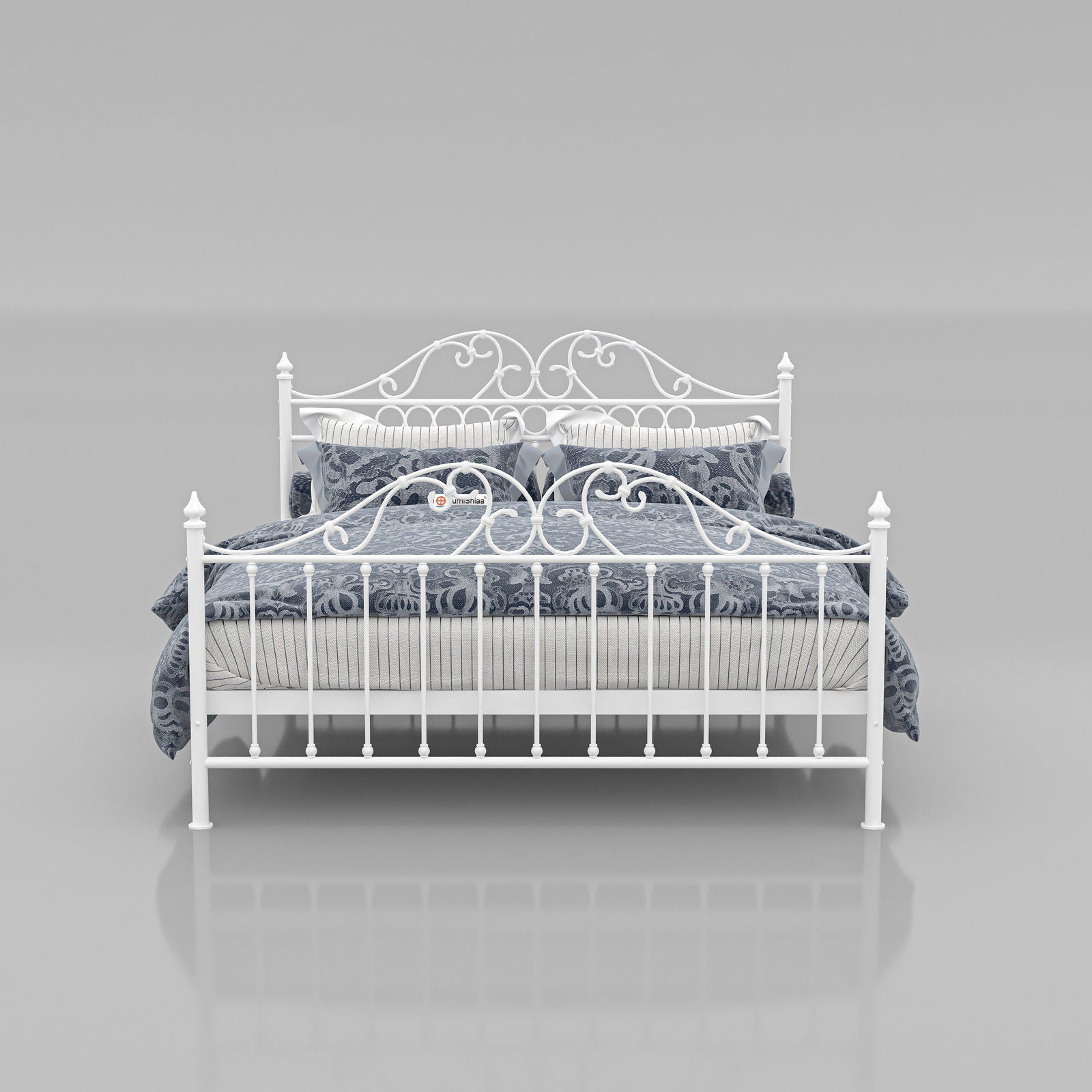 MetalCraft Traditional Iron Bed - Furnishiaa -  -
